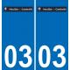 03 Marcillat-en-Combraille logo sticker plate registration city
