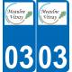 03 Meaulne-logo aufkleber plakette ez stadt