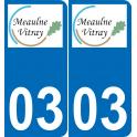 64 Pau logo autocollant plaque immatriculation auto ville sticker