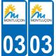 64 Pau logo autocollant plaque immatriculation auto ville sticker