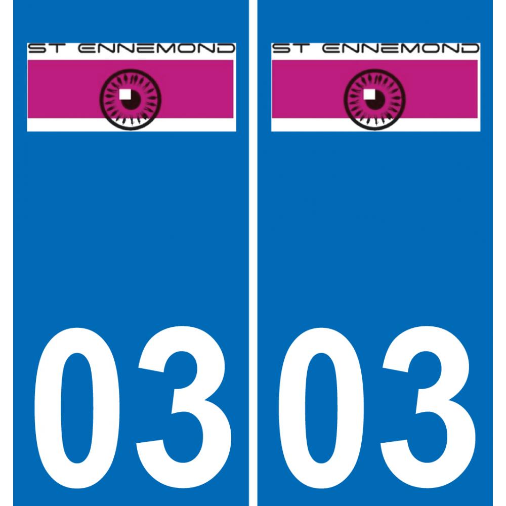 03 Saint-Ennemond-logo aufkleber plakette ez stadt