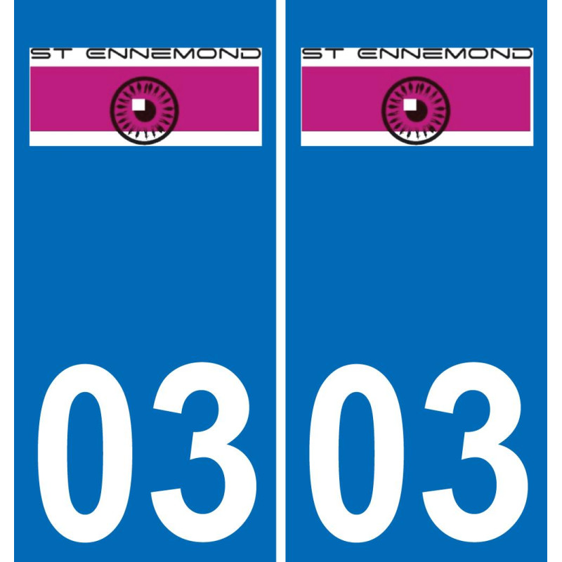 03 Saint-Ennemond logo sticker plate registration city