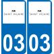 03 Saint-Hilaire logo sticker plate registration city
