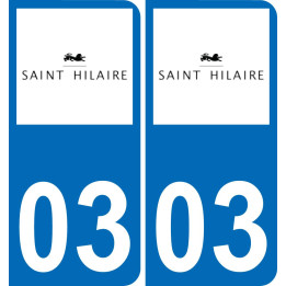 03 Saint-Hilaire-logo aufkleber plakette ez stadt