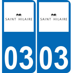03 Saint-Hilaire logo adesivo piastra di registrazione city