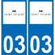 03 Saint-Hilaire logo adesivo piastra di registrazione city