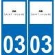 03 Saint-Hilaire logo sticker plate registration city