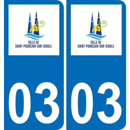 03 Saint-Pourçain-sur-Sioule-logo aufkleber plakette ez stadt