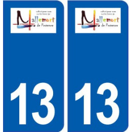 13 Mallemort blason ville autocollant plaque sticker