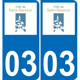 03 Saint-Sauvier logo sticker plate registration city