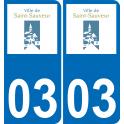 03 Saint-Sauvier logo sticker plate registration city
