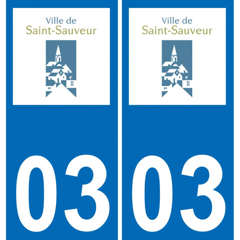 03 Saint-Sauvier logo sticker plate registration city
