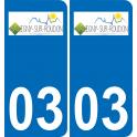 03 Saligny-sur-Roudon logo sticker plate registration city