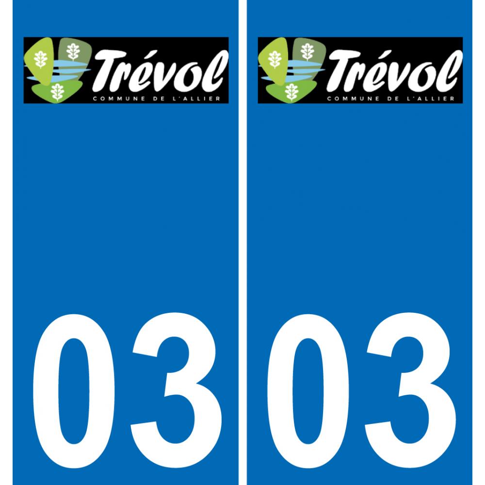 03 Trévol logo sticker plate registration city