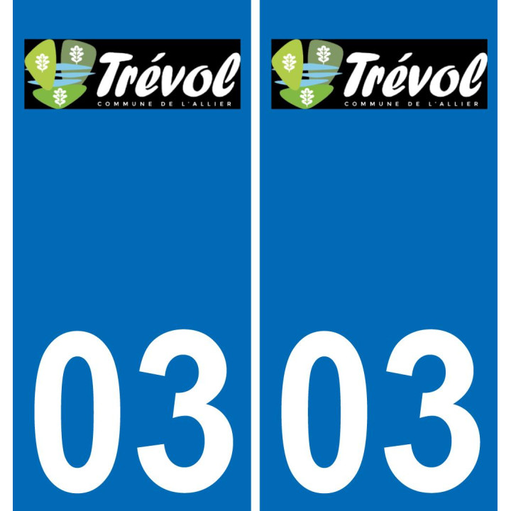 03 Trévol logo sticker plate registration city