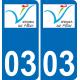 03 Varennes-sur-Allier logo sticker plate registration city
