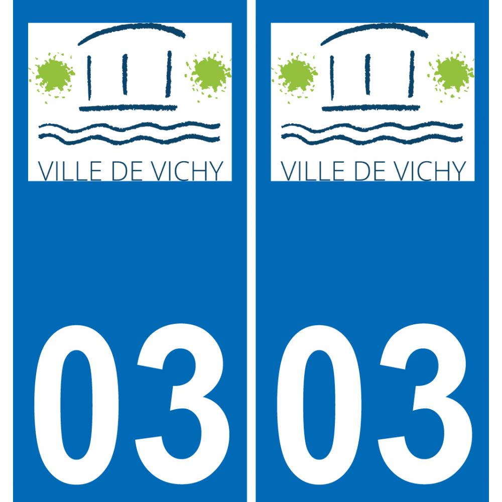 03 Vichy logo adesivo piastra di registrazione city