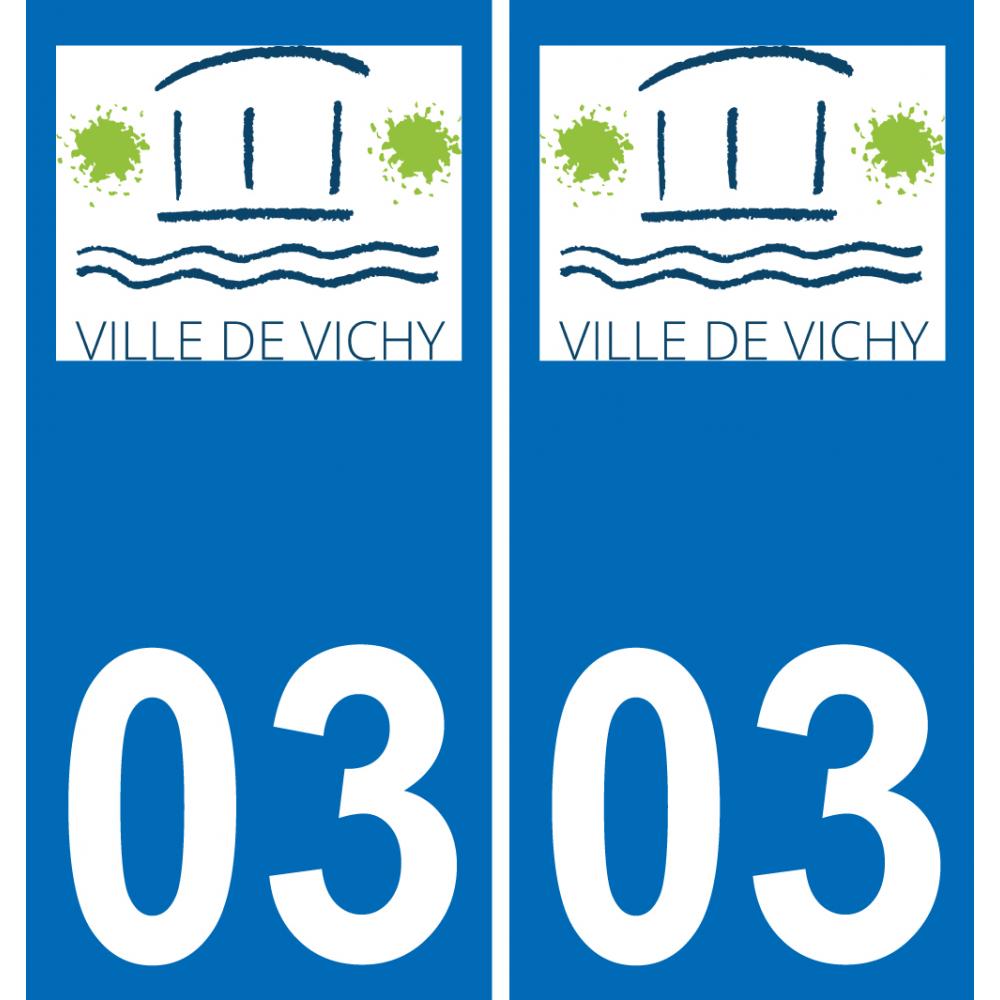 03 Vichy logo sticker plate registration city