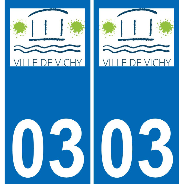 03 Vichy-logo aufkleber plakette ez stadt