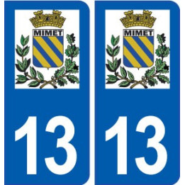 13 Meyreuil logo ville autocollant plaque sticker