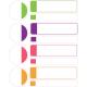 Lot de 24 étiquettes fluo multi-usage divers format autocollant sticker logo65