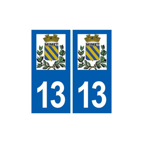 13 Meyreuil logo ville autocollant plaque sticker