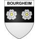 Pegatinas escudo de armas de Bourgheim adhesivo de la etiqueta engomada
