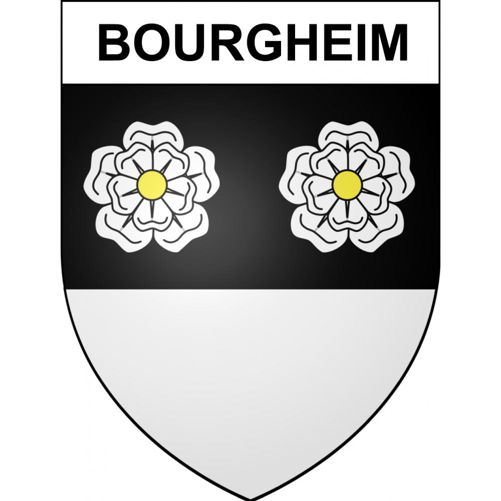 Bourgheim 67 ville sticker blason écusson autocollant adhésif