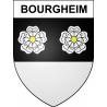 Stickers coat of arms Bourgheim adhesive sticker