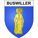 Buswiller Sticker wappen, gelsenkirchen, augsburg, klebender aufkleber