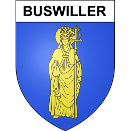 Buswiller Sticker wappen, gelsenkirchen, augsburg, klebender aufkleber
