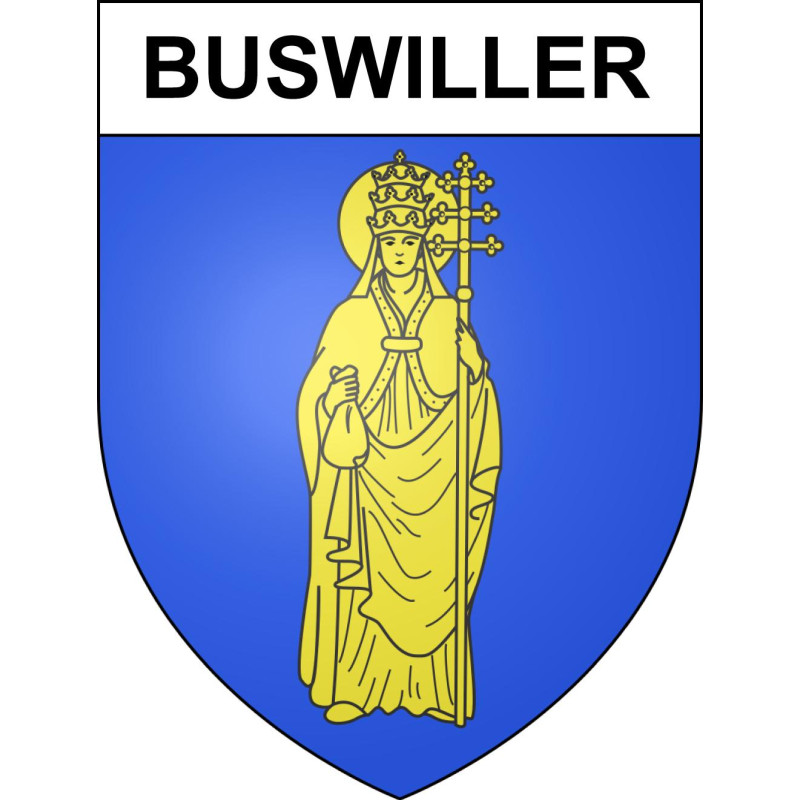 Buswiller Sticker wappen, gelsenkirchen, augsburg, klebender aufkleber