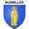 Buswiller 67 ville sticker blason écusson autocollant adhésif