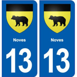 13 Mimet blason ville autocollant plaque sticker