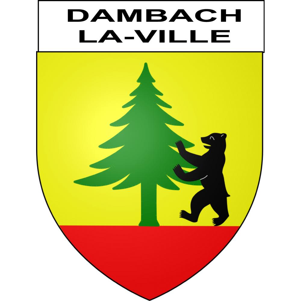 Dambach-la-Ville Sticker wappen, gelsenkirchen, augsburg, klebender aufkleber