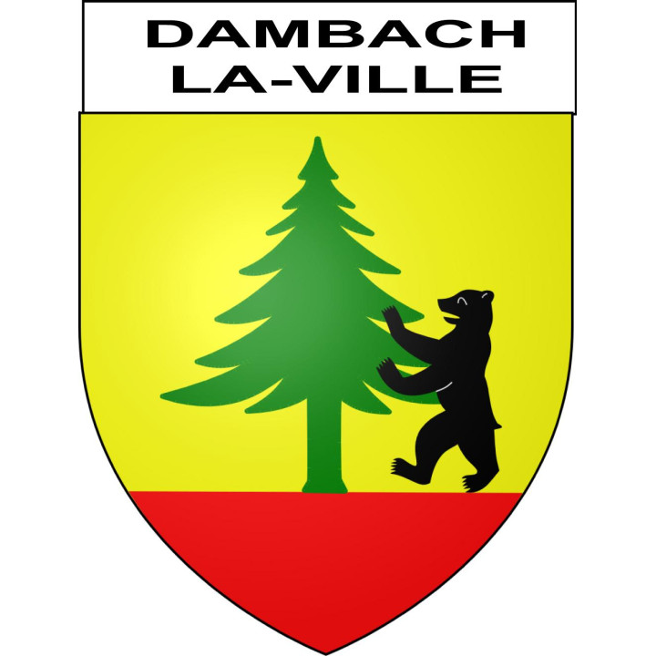 Stickers coat of arms Dambach-la-Ville adhesive sticker