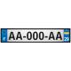 Ukraine Ukraina sticker numéro département au choix autocollant plaque immatriculation auto