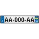 Ukraine Ukraina sticker numéro département au choix autocollant plaque immatriculation auto