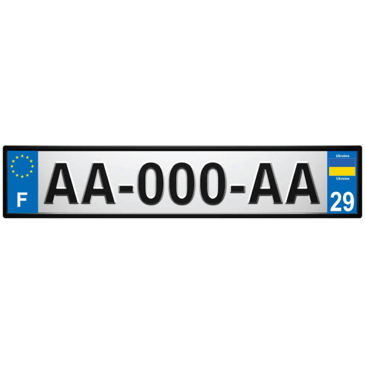 Ukraine Ukraina sticker numéro département au choix autocollant plaque immatriculation auto