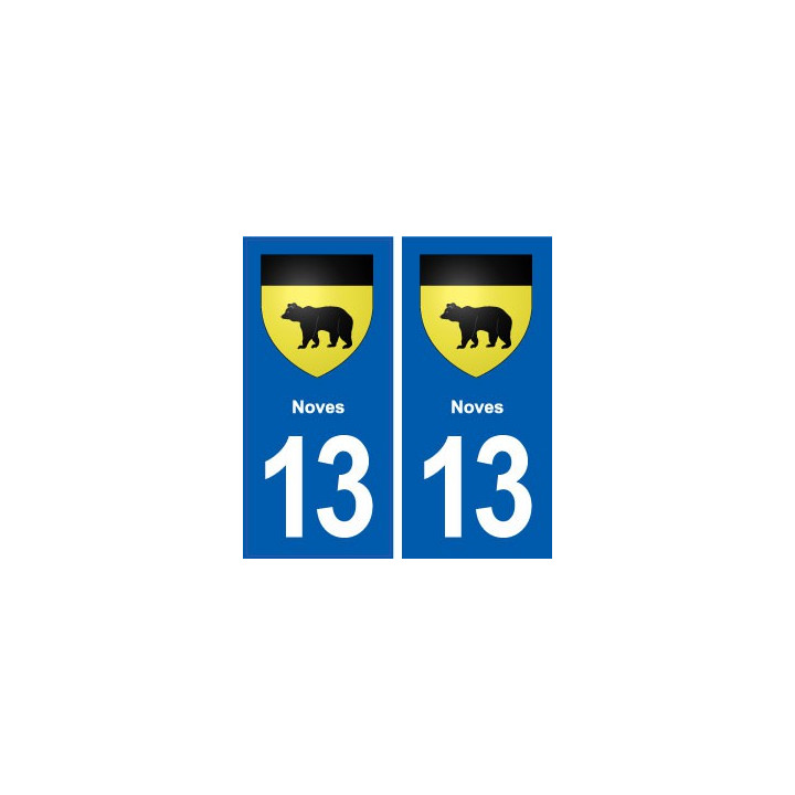 13 Mimet blason ville autocollant plaque sticker