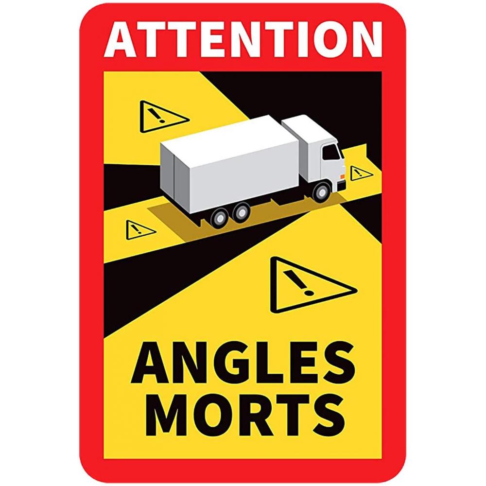 Angle mort sticker modèle Camion OU Bus choix du lot autocollant auto transport