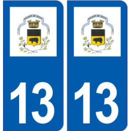 13 Noves blason ville autocollant plaque sticker