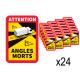Angles morts bus camping car sticker autocollant 36