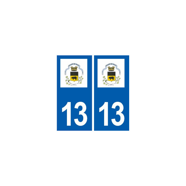 13 Noves blason ville autocollant plaque sticker