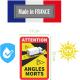 Angles morts bus camping car sticker autocollant 36