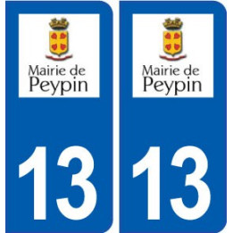 13 Noves logo ville autocollant plaque sticker