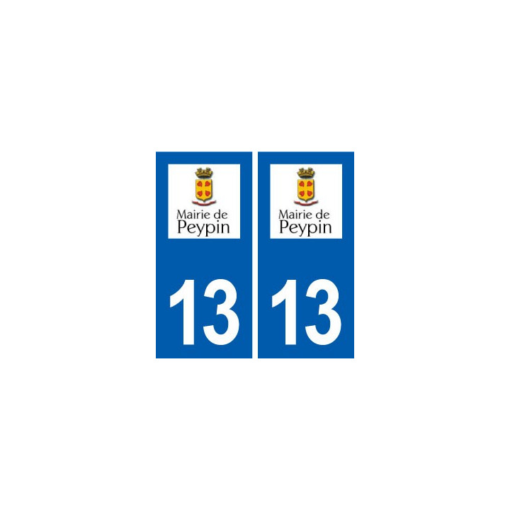 13 Noves logo ville autocollant plaque sticker