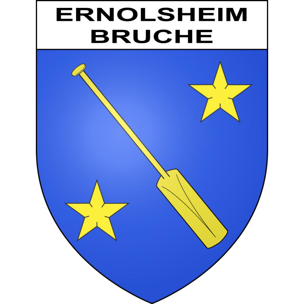 Adesivi stemma Ernolsheim-Bruche adesivo