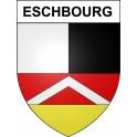 Pegatinas escudo de armas de Eschbourg adhesivo de la etiqueta engomada