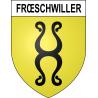 Frœschwiller 67 ville sticker blason écusson autocollant adhésif